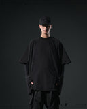 S24  / 06 —  T-02  Double Splicing Tornado T-shirt  (Black)