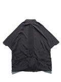 S24  / 09 —  ST-02  Stand Collar Tornado Zip Shirt  (Black)