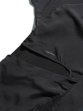 S24  / 09 —  ST-02  Stand Collar Tornado Zip Shirt  (Black)