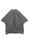 S24  / 09 —  ST-02  Stand Collar Tornado Zip Shirt  (Sage Green)