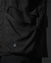 S24  / 09 —  ST-02  Stand Collar Tornado Zip Shirt  (Black)