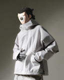 A24-CS-02-J1 Aura Curved Layered Jacket (Stone Grey)