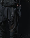 SS23 / 12 —  P23-129 Rollable Pocket Pants  (Black)