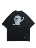 S24  / C-03-T2   Crescent Graphic T-shirt  (Black)