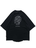 S24  / C-02-T1   ROAM Logo Oversized T-shirt  (Black)