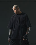 S24  / 12 —  T-04  Trapezoid Sukkiri T-shirt  (Black)