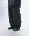 P.R.E /S24-PS-P1  Linear Vertical Sukkiri Pants(Black)