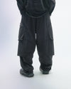 P.R.E /S24-PS-P1  Linear Vertical Sukkiri Pants(Black)