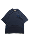 S24  / C-03-T1   Crescent Oversized T-shirt  (Navy)