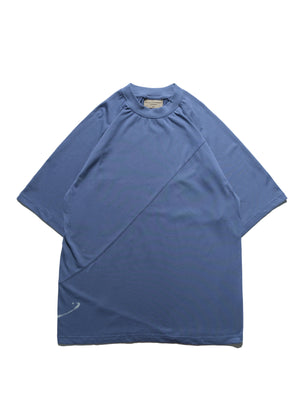 S24  / C-03-T2  Crescent Graphic T-shirt  (Stone Blue)