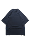 S24  / C-03-T1   Crescent Oversized T-shirt  (Navy)