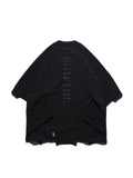 PRE - SEASON  — PT23-011 Detachable Sleeves T-shirt  (Black)