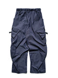 A24-P-02 Trapezoid Magnetic Arc Wide Pants (Anchor Navy)