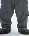 PRE-A24-PS-P1  Linear Vertical Sukkiri Pants(Dark Grey)