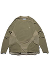 PRE-A24-PS-T1   Hierarchical Tornado Long Sleeves T-shirt (Beige Green)