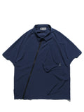 S24  / 14 —  ST-03  Diagonal Sukkiri Shirt  (Aegean Blue)