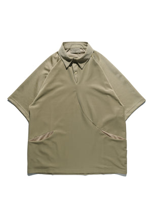 S24  / C-03-T3   Crescent Polo Shirt  (Brown)