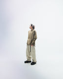 P.R.E /S24-PS-P1  Linear Vertical Sukkiri Pants(Beige Khaki)