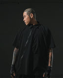 S24  / 14 —  ST-03  Diagonal Sukkiri Shirt  (Black)