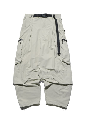 P.R.E /S24-PS-P1  Linear Vertical Sukkiri Pants(Beige Khaki)