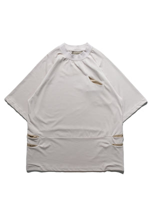 S24  / C-03-T1   Crescent Oversized T-shirt  (Stone Khaki)