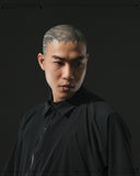 S24  / 14 —  ST-03  Diagonal Sukkiri Shirt  (Black)