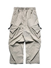 A24-P-02 Trapezoid Magnetic Arc Wide Pants (Wood Khaki)