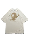 S24  / C-03-T2   Crescent Graphic T-shirt  (Ivory White)