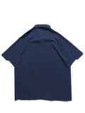 S24  / 14 —  ST-03  Diagonal Sukkiri Shirt  (Aegean Blue)