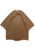 S24  / C-02-T1   ROAM Logo Oversized T-shirt  (Brown)