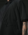 S24  / 14 —  ST-03  Diagonal Sukkiri Shirt  (Black)