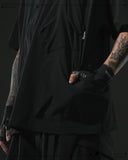 S24  / 14 —  ST-03  Diagonal Sukkiri Shirt  (Black)