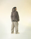 A24-P-02 Trapezoid Magnetic Arc Wide Pants (Wood Khaki)