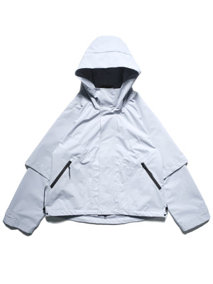 A24-CS-02-J1 Aura Curved Layered Jacket (Slate grey)