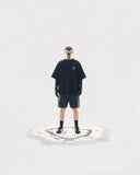 S24  / C-02-T1   ROAM Logo Oversized T-shirt  (Black)