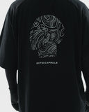 S24  / C-02-T1   ROAM Logo Oversized T-shirt  (Black)