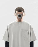 S24  / C-02-T2   ROAM Henry Collar T-shirt  (Light Grey)