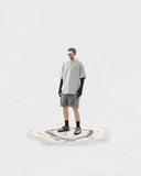 S24  / C-02-T2   ROAM Henry Collar T-shirt  (Light Grey)