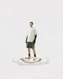 S24  / C-02-T2   ROAM Henry Collar T-shirt  (Stone Khaki)