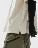 S24  / C-02-T2   ROAM Henry Collar T-shirt  (Stone Khaki)