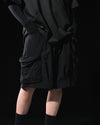 S24 / C-03-S  Crescent Multi-pocket Shorts (Black)