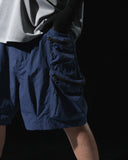 S24 / C-03-S  Crescent Multi-pocket Shorts (Aegean Blue)