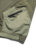 S24 / C-02-S  ROAM Curved Shorts (Khaki Green)