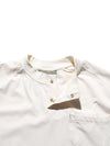 S24  / C-02-T2   ROAM Henry Collar T-shirt  (Stone Khaki)