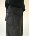 A24-P-02 Trapezoid Magnetic Arc Wide Pants (Black)