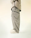 A24-P-02 Trapezoid Magnetic Arc Wide Pants (Wood Khaki)