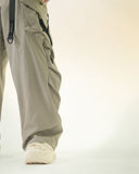 A24-P-02 Trapezoid Magnetic Arc Wide Pants (Wood Khaki)