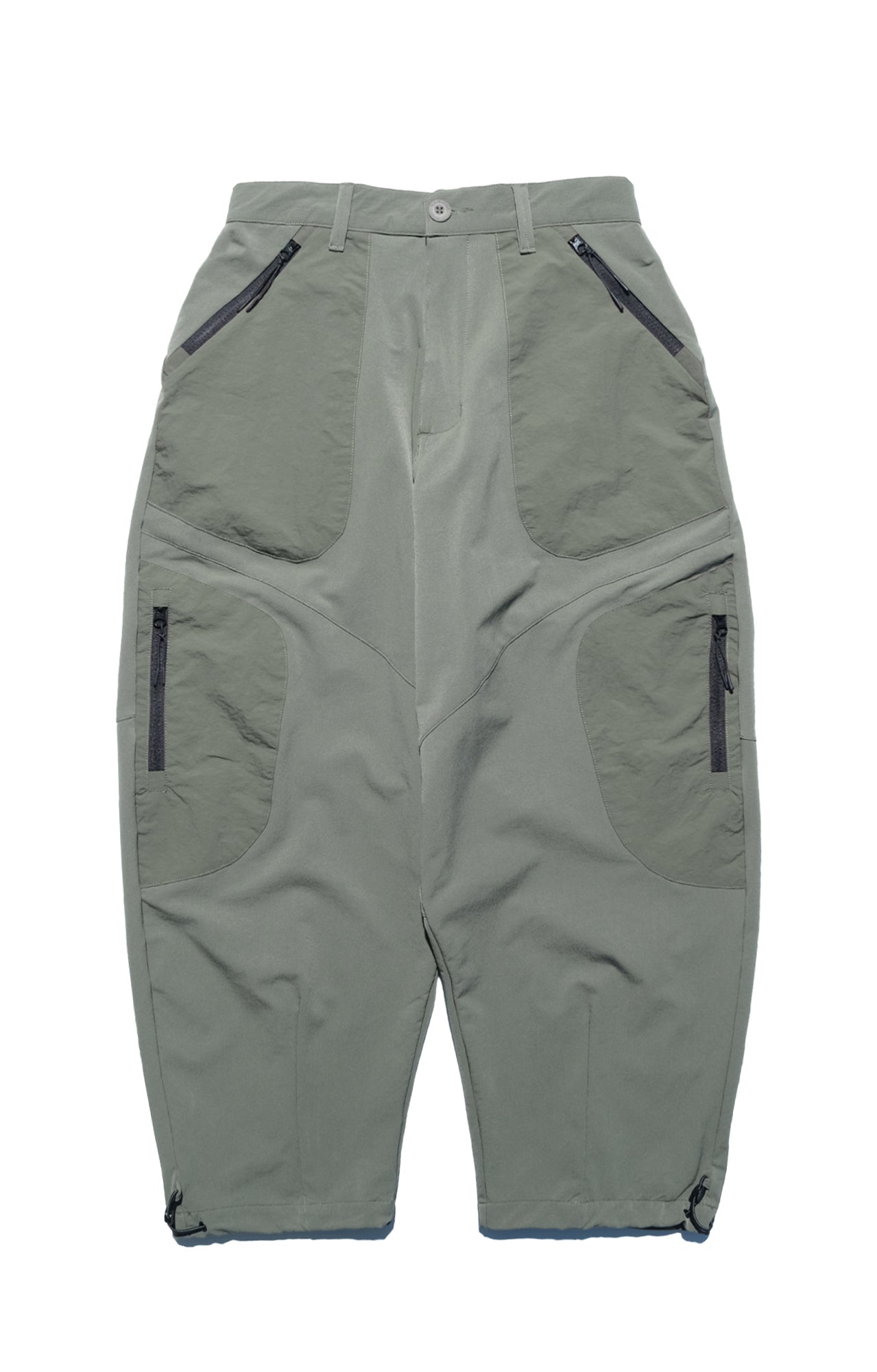 Capsule 03 / CSP-124 Adjustable Panelled Relaxed Pants (Green