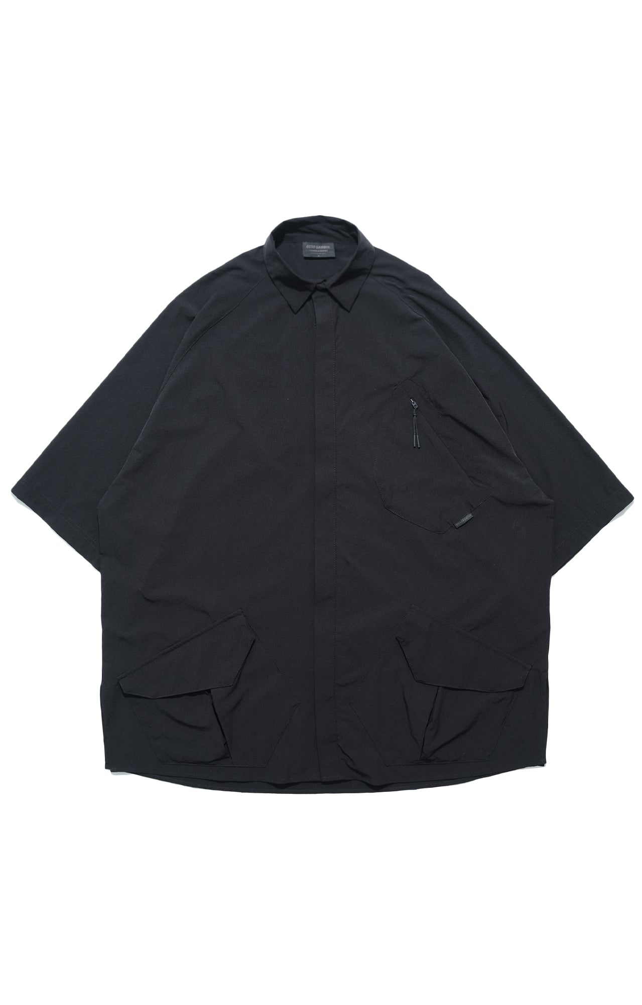 Capsule 01 / CT010 Nylon Pocket Shirt (Black) – OCTO GAMBOL