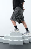 SS22 / 14 S-065 L-shape Layered Shorts (Gauntlet Grey)